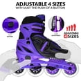 thumbnail image 3 of Crazy Skates Adjustable Inline Skates for Girls and Boys - Adjust to fit 4 Sizes, 3 of 6