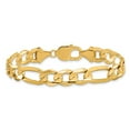 thumbnail image 3 of Primal Gold 10 Karat Yellow Gold 10mm Light Concave Figaro Chain Bracelet, 3 of 4
