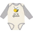 thumbnail image 3 of Inktastic I'm the Queen Cute Queen Bee Boys or Girls Long Sleeve Baby Bodysuit, 3 of 5