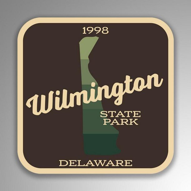 Wilmington State Park Decal Sticker 4Inches By 4Inches Vinyl