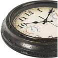 thumbnail image 4 of 12 Inch Outdoor Clock with Thermometer and Hygrometer Combo, Waterproof Indoor Outdoor Wall Clocks for Patio, Pool,Garden Decor- Retro Bronze, 4 of 9