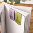 thumbnail image 3 of Binwennn Square Leather Bookmark For Readers Beautiful Bookmark For Women Very Beautiful Bookmark Metal Bookmark Graduation Craft Table with Storage Stationery Cards And Envelopes Set Men Stationery, 3 of 6