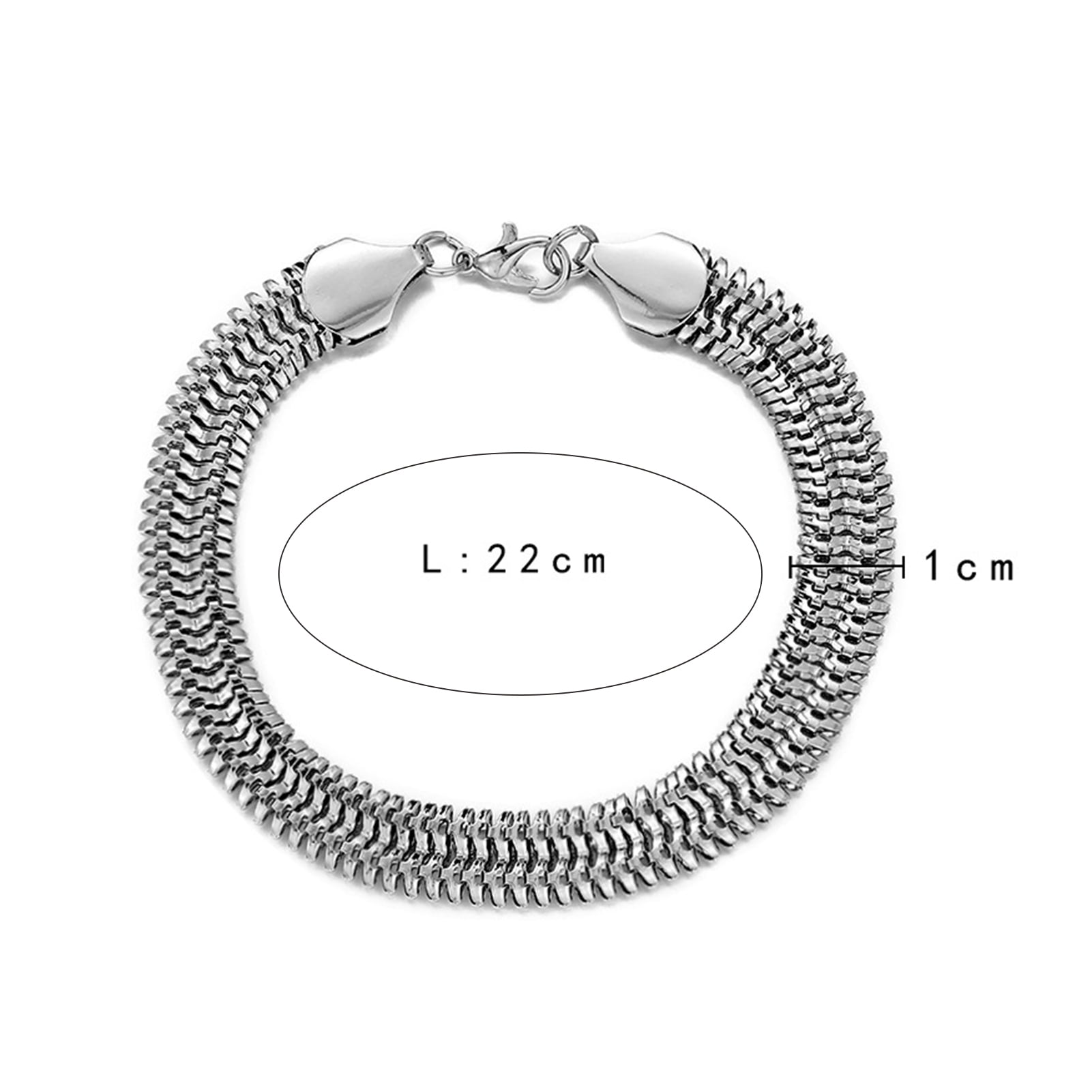2020 Fashion Men 925 Sterling Silver Flat Snake Chain Bracelet + Necklace  Wholesale 925 Sterling Silver Men Women Jewelry Set | Wish