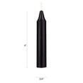 thumbnail image 4 of Mega Candles 20 pcs Unscented Black Exquisite Mini Taper Candle, 4 Inch Tall x 3/4 Inch Diameter, Supreme Chimes, Enchantment, Rituals, Casting Spells, Witchcraft, Wiccan, Metaphysical, 4 of 4