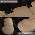 thumbnail image 1 of Funda para asiento de coche trasero Cola Cuero de PU Vehículos elegantes Beige, 1 of 8