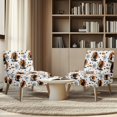 thumbnail image 4 of HELLHERO Dustproof Accent Chair Cover for Dining Room, Stain Protection Armless Accent Chair Protector, Black Cat Spider web, 4 of 8