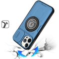 thumbnail image 2 of For iPhone 12 Pro Max 6.7 Push Mount Friendly Camera Protective [Ring Stand] Hybrid Case - Light Blue, 2 of 3
