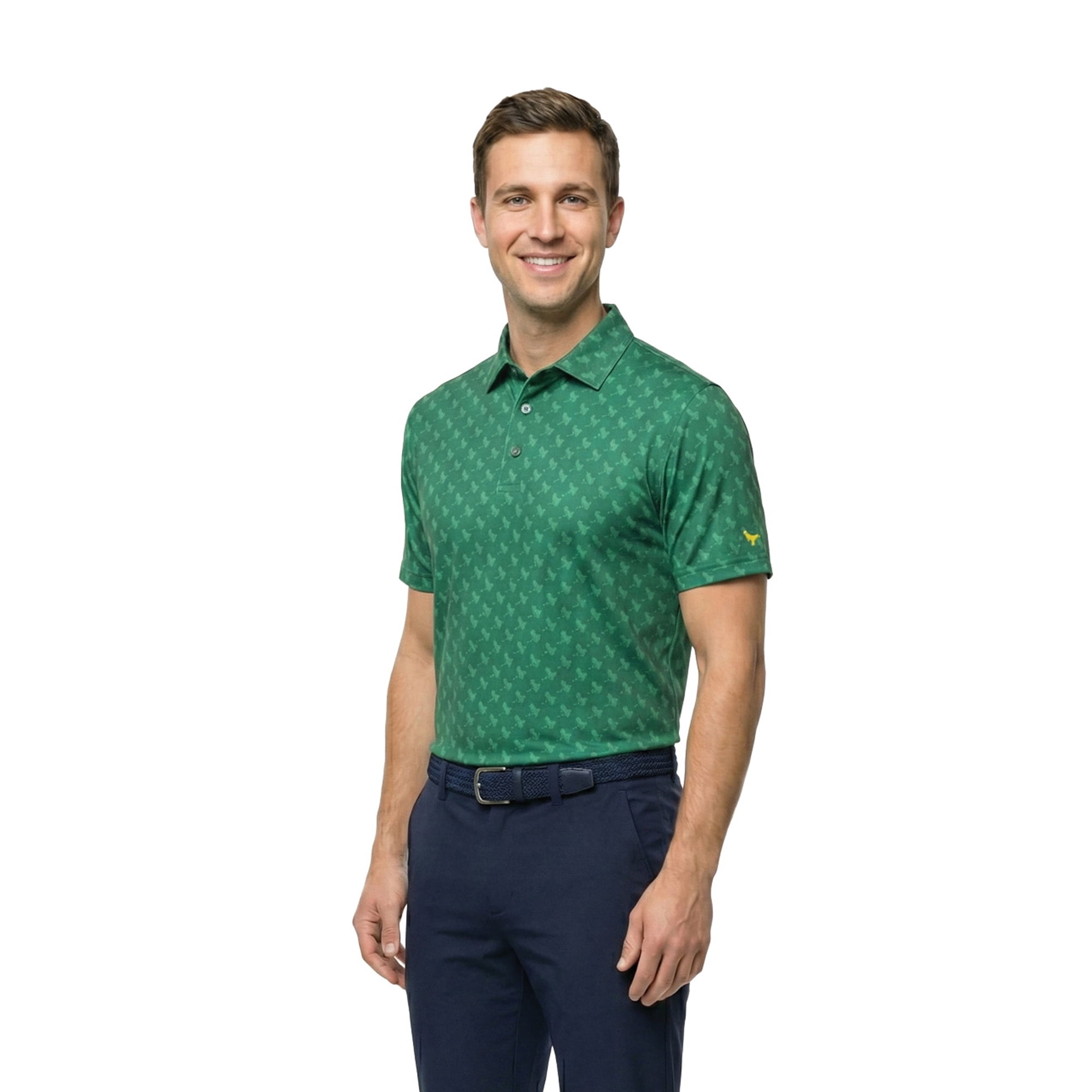 Birdie Bound Men's and Big and Tall Men's Novelty Print Polo Shirt, Sizes XS-4XLT