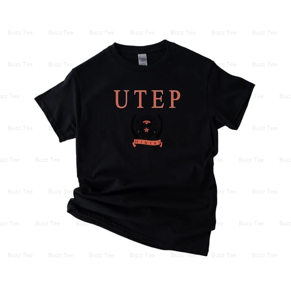 UTEP Miners Vintage Style El Paso Texas Collegiate Graphic Sport Team Art Unisex T-Shirt Y0281, Up to Size 5XL