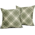 thumbnail image 2 of Sage Green Plaid Pillow Covers 20x20 Inch Sage Green and Beige Buffalo Plaid Tartan Pattern Decorative Throw Pillow Cases Set of 2 Farmhouse Holiday Cushion Cases Sofa Couch Bed Decor, 2 of 6