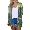 thumbnail image 1 of LOVZFMLL Cardigan pour Femmes Mode Décontractée Mi-Longue Imprimé Halloween Cardigan à Manches Longues, 1 of 4