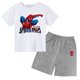 thumbnail image 3 of Conjunto de ropa de verano para niños y niñas con superhéroes, camiseta de manga corta de algodón y pantalones cortos, traje informal con estampado de Spider-Man, 3 of 5