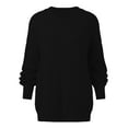 thumbnail image 5 of Cable Knit Womens Sweater Oversized Long Sleeve Crewneck Casual Comfortable Polyester Top All Season, 5 of 9