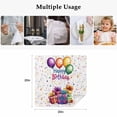thumbnail image 4 of Happy Birthday Cloth Napkins, Colorful Balloon Gifts Patterns Washable and Reusable Dinner Napkins Set of 8, Table Napkin for Kitchen Party Birthday Wedding Hotel Housewarming 20"x20", 4 of 8