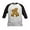 Black/White, variant on - Cute Dancing Teddy Bears Baseball Jersey - Kids Cotton Baseball Jersey, 3/4 Sleeve Shirt