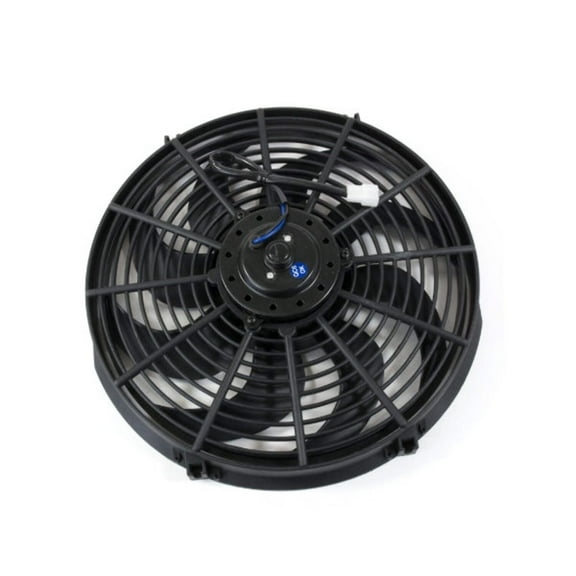 Pro Series Universal S-Blade 14" Black Radiator Push Pull Cooling Fan