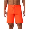 thumbnail image 1 of INSPIRAR CHIC Pantalones Cortos de Verano Livianos para Hombre de Color Sólido con Cintura Ajustable 38 Naranja, 1 of 6