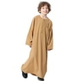 thumbnail image 6 of IBTOM CASTLE Robe for Boys Muslim Long Sleeve Thobe Abaya Saudi Arab Kaftan Islamic Zipper Arabic Dubai Dress with Pockets 11-12 Years Camel, 6 of 8