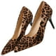 thumbnail image 4 of 1 par de zapatos de tacón de tacón con estampado de leopardo zapatos de tacón alto zapatos de tacón alto de punta de dedo, 4 of 6