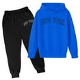 thumbnail image 2 of CHENge Girls Fashion Clothes Set Kids 2 Piece Outfits Crop Hoodies Sweatshirts and Drawstring Sweatpants Size 7-14 Years, 2 of 3
