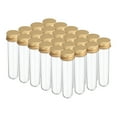 thumbnail image 1 of Unique Bargains 30ml Plastic Test Tubes with Screw Caps, 24Pcs 109x24mm Tubes for Party Decoration Lab Use, Gold Tone, 1 of 7