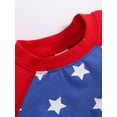 thumbnail image 4 of Chollius Toddler Baby Boy Girl Independence Day Outfits Stripe Star Print T-Shirt Tops  Elastic Waist Shorts Summer Sets, 4 of 9