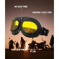 thumbnail image 3 of CRG Sports Vintage Bike Aviator Pilot Motorcycle Cruiser Scooter Goggles, 3 of 7