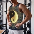 thumbnail image 5 of Pofeuu Yin And Yang Mandala Print Men's Workout Tank Tops Sleeveless Muscle Gym Shirt Quick Dry-Large, 5 of 7