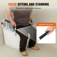 thumbnail image 2 of KFFKFF Toilet Safety Rail with 300lbs Capacity, Adjustable Width for Various Toilets, Simple Setup, Grab Bars with Cushioned Armrests for Elderly, Disabled, and Individuals with Limited Mobility, 2 of 9