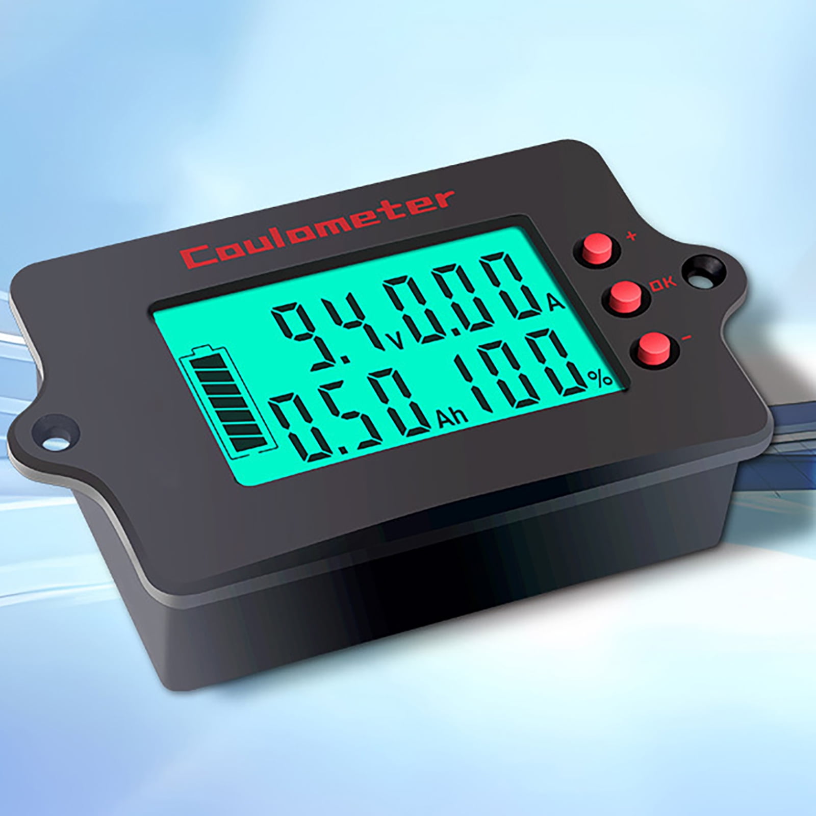 Digital Power Meter with Energy Storage Multifunction Voltages & Current Meter for Monitoring Voltages & Current Up to 100A