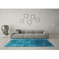 thumbnail image 3 of Ahgly Company Machine Washable Indoor Rectangle Persian Turquoise Blue Bohemian Area Rugs, 4' x 6', 3 of 4
