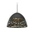 thumbnail image 3 of 1JT-KIEVCP-BR-Besa Lighting-Kiev-One Light Pendant with Flat Canopy-12.5 Inches Wide by 8.75 Inches High-Bronze Finish-Copper Glass Color-Incandescent, 3 of 4
