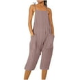 thumbnail image 1 of LSLJS Combinaison Respirante Décontractée à Bretelles pour Femmes, One Piece Jumpsuits Cadeaux pour Femmes, 1 of 5