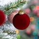 thumbnail image 3 of 8cm 6pc Christmas Wine Red Coffee Green Milky White Christmas Christmas Tree Decoration Pendant, 3 of 6