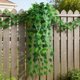 thumbnail image 4 of Artificial Hanging Plants for Wall Decor with Lifelike Silk Leaves, Indoor Outdoor Fake Begonia Ivy Greenery for Home Office Wedding Balcony Decoration, 37 Inch Long, Easy to Install, 4 of 7
