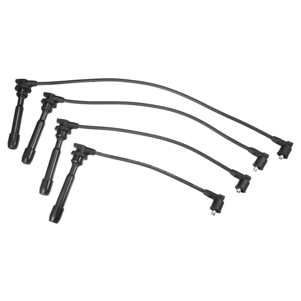 Cables de bobina de bujía de coche Unique Bargains de 7 mm para VW Seat Beetle Golf 1.6L 2.0L No.06A905430AJ - Paquete de 4