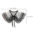 thumbnail image 2 of ADDHAT 1Ud Collar Para Mujer Negro Decorativo Desmontable Para Suéteres Y Chaquetas, 2 of 8