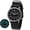 Black, variant on Titanium Watches for Men, Sport Military Men Watch with Canvas Strap, Japanese Quartz Movement, Super Luminous, Fashion Men's Field Watch, Casual 5ATM Waterproof Army Wristwatch, Green
