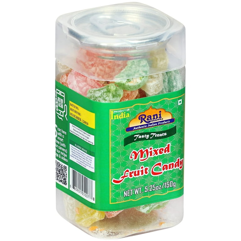 【WS】キャンディのように甘く　RRR+ Rani Mixed Fruit Candy 5.25oz (150g) Vacuum Sealed, Easy Open Top