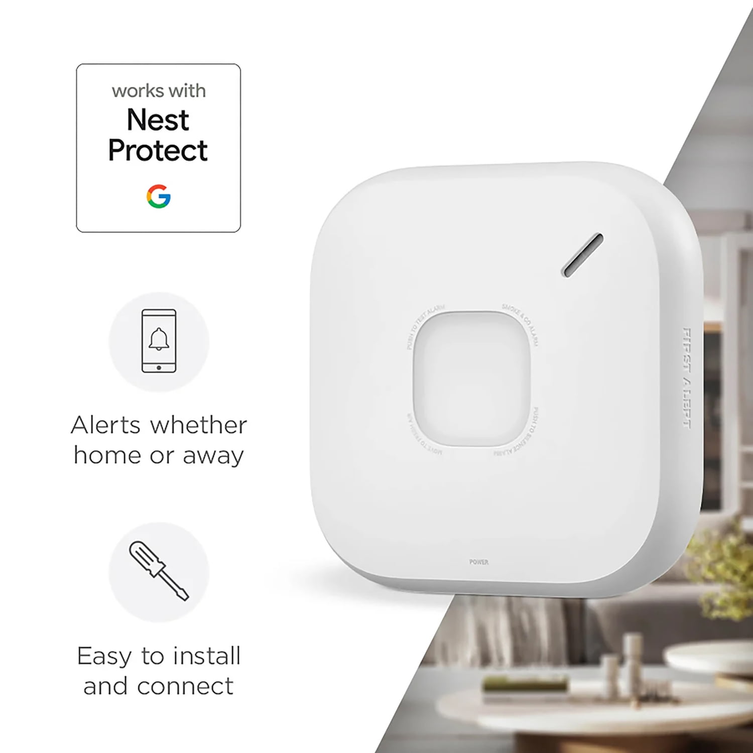 First Alert SC5 Battery Smart 2-in-1 Smoke and CO Alarm with Voice Alerts