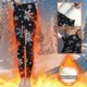 thumbnail image 2 of Gibobby pantalones cargo mujer Capris de longitud completa térmica con estampado de cintura alta elástica informal de invierno para mujer（Blanco， XXXL), 2 of 5