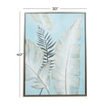 thumbnail image 5 of 30" x 40" Handmade Tropical Leaf Framed Wall Art with Gold Frame, by DecMode, 5 of 5