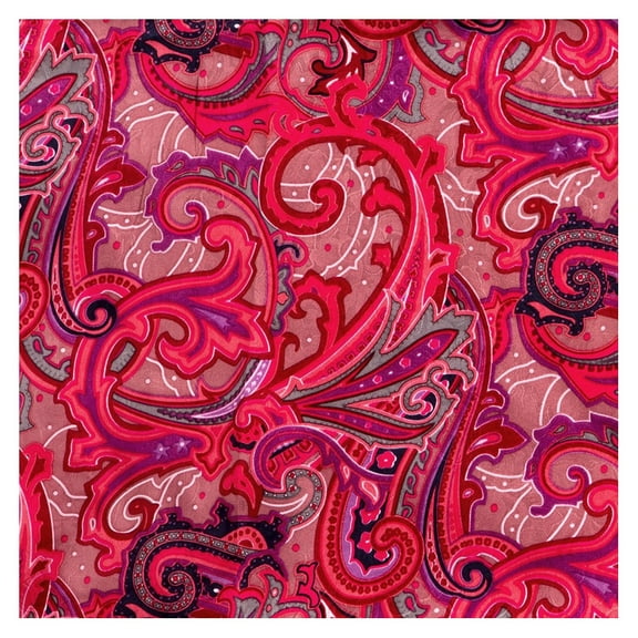 WYOMING TRADERS Paisley Fruit Punch Regular Jacquard Silk Scarf (PFP)
