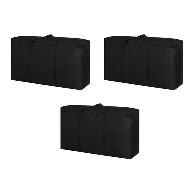 Advancent Bolsas de asas Bolsa de viaje fácil de limpiar y versátil para bolsa de equipaje de almacenamiento conveniente de gran capacidad Almacenamiento y organización del hogar negro