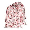 thumbnail image 2 of Christmas Bags Drawstring,Red Christmas Snowman Pattern Large Xmas Christmas Gift Bags,Reusable for Xmas and New Year Party Favors and Supplies,27.6" X 19.7", 2 of 6