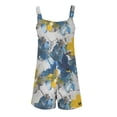 thumbnail image 4 of CHOII Summer Casual Jumpsuits for Women 2024 Women's Summer Jumpsuits Short Pants Vintage Printed Fashion Casual One-Piece Pants Rompers for Women 2024 Clearance!, 4 of 5