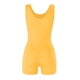 thumbnail image 7 of IDALL Romper Shapewear Bodysuit Tummy Control Shapewear Backless Sleeveless Sport Short Pant Strap Jumpsuit Rompers One Piece Swimsuit Women Plus Size Rompers for Curvy Women Yellow S, 7 of 7