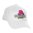 thumbnail image 3 of Panama Jack Retro Palm Baseball Cap, Adjustable Closure, Packable, Lightweight, 3" Brim (White), 3 of 8