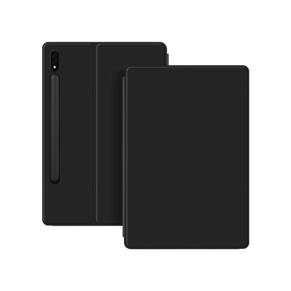 Magnetic Case For Samsung Galaxy Tab S7/S8 11" S7 Plus S8 Plus S7 FE 12.4" SM-T870 T970 X700 X800 Tablet Smart Cover Shell Black Tab S7 Plus 12.4in