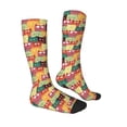 thumbnail image 3 of Fotbe Cute Cartoon Cat print Women's Men's Novelty Crew Socks Cotton Socks Knee High Socks for Walking,Running,Nurses,Pregnancy, 3 of 8